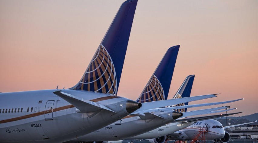 Boeing 787 Dreamliners van United