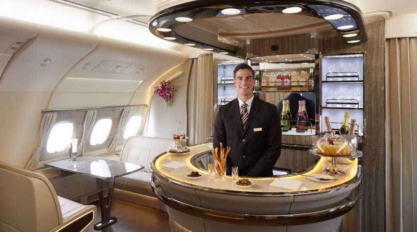 Emirates A380 Bar