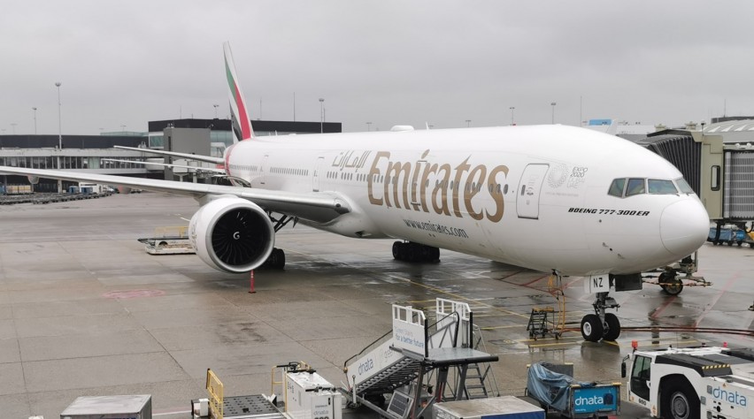 Emirates 777 Schiphol