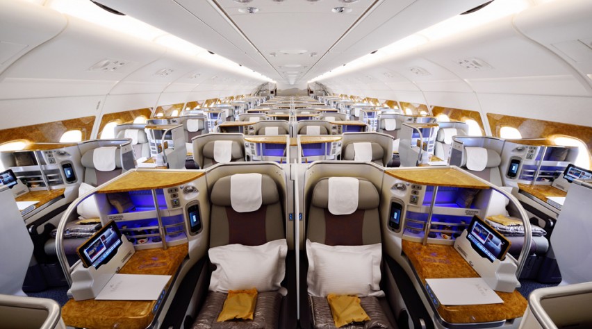 Emirates Airbus A380 Business Class