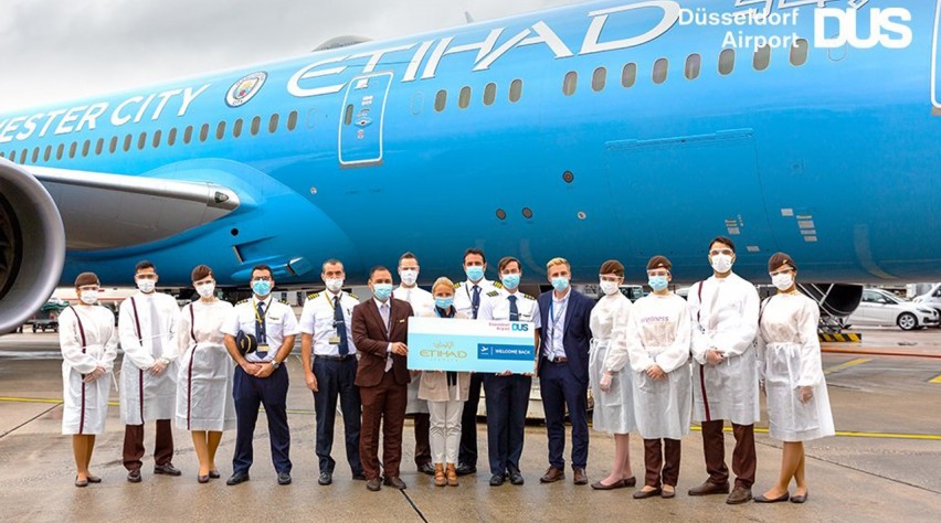 Foto (c) Düsseldorf Airport Etihad Airways 787