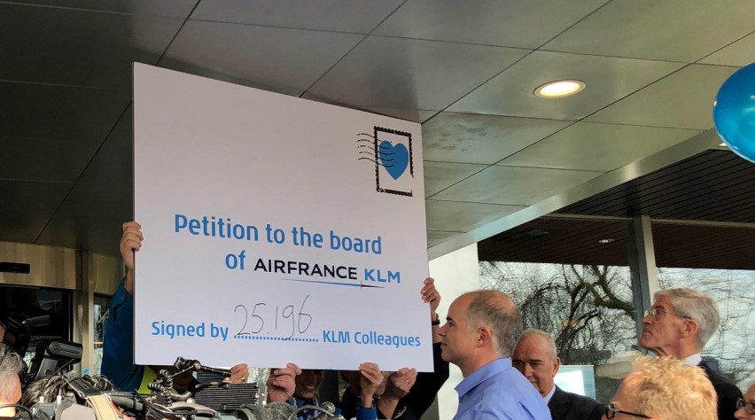 KLM steunbetuiging Elbers