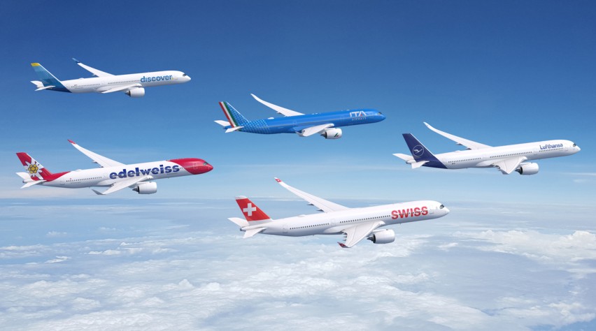 Lufthansa Group A350s