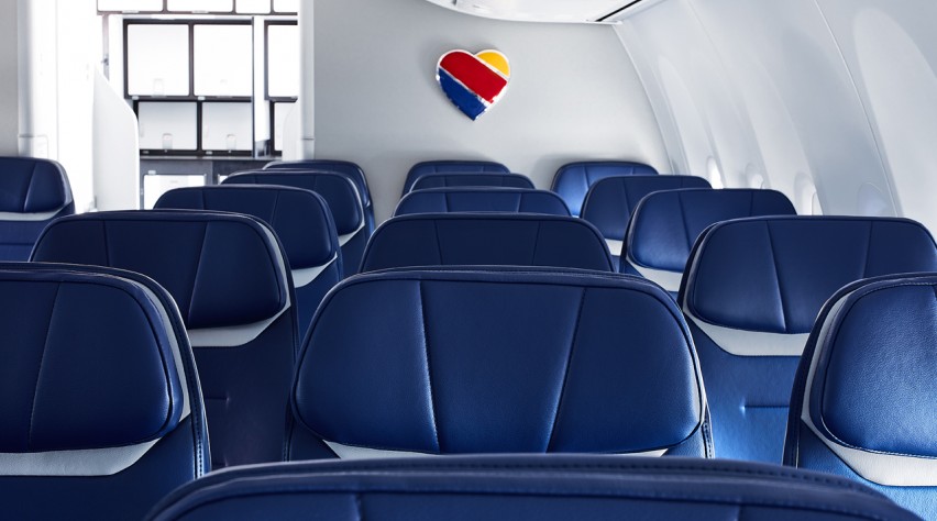 Foto (c) Southwest Airlines Southwest Airlines cabine