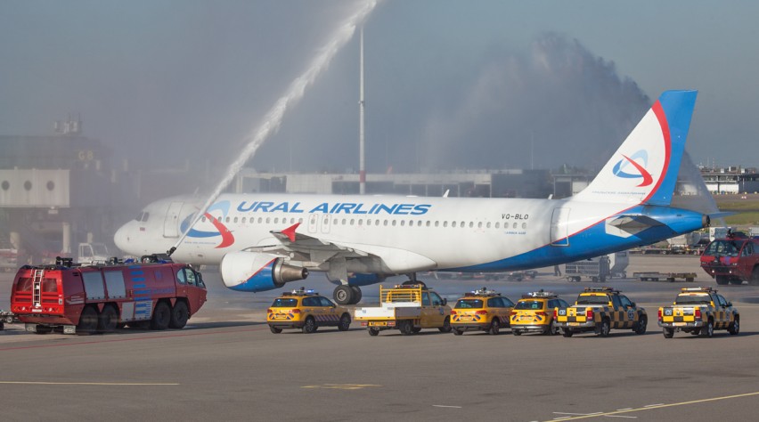 Ural Airlines A320 Schiphol