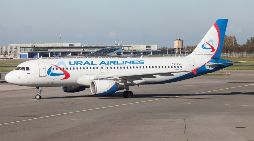 Ural Airlines A320 ter illustratie