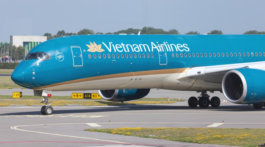Foto (c) Reismedia Vietnam Airlines A350 Schiphol