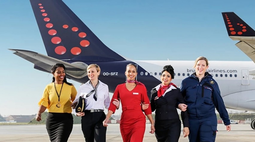 Foto (c) Brussels Airlines Vrouwelijke crew Brussels Airlines