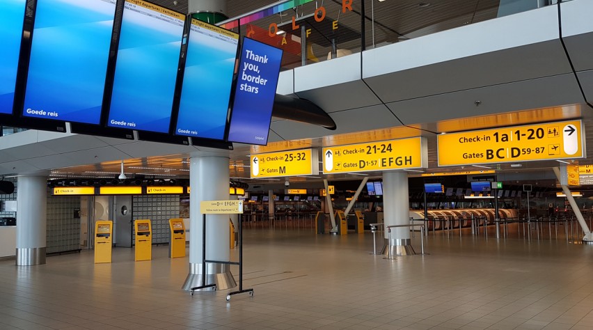 Schiphol leeg