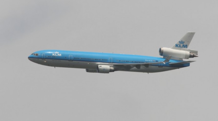 Foto (c) Reismedia KLM MD-11 Fly-By