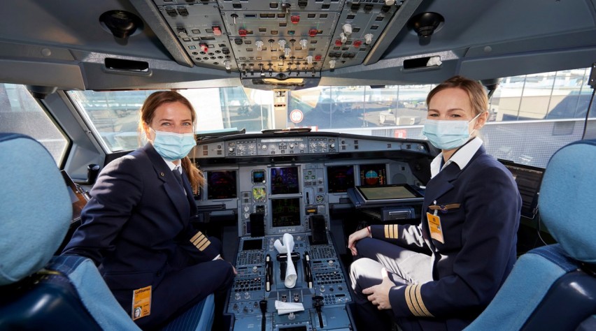 Piloten Lufthansa Mondkapje