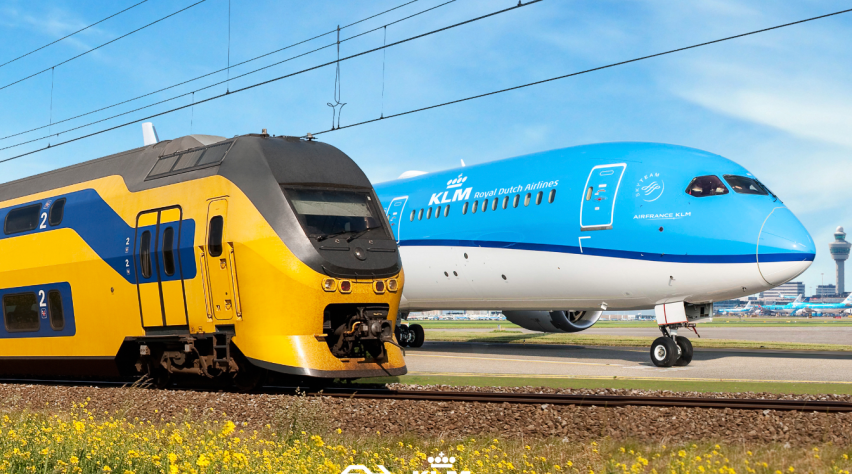 Trein Vliegtuig Schiphol