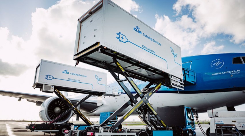 Foto (c) KLM Cateringtrucks KLM elektrisch