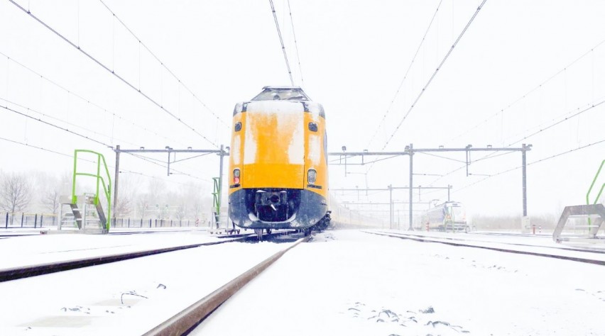 ICM trein sneeuw