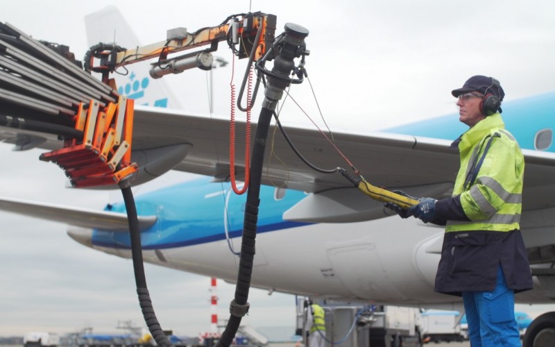 SAF tanken biobrandstof