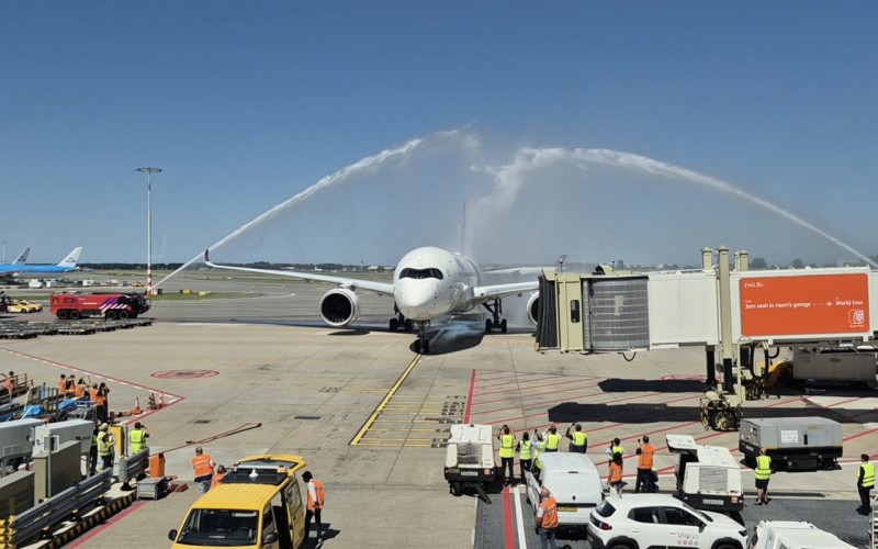 Foto (c) Reismedia Thai Airways A350 Schiphol