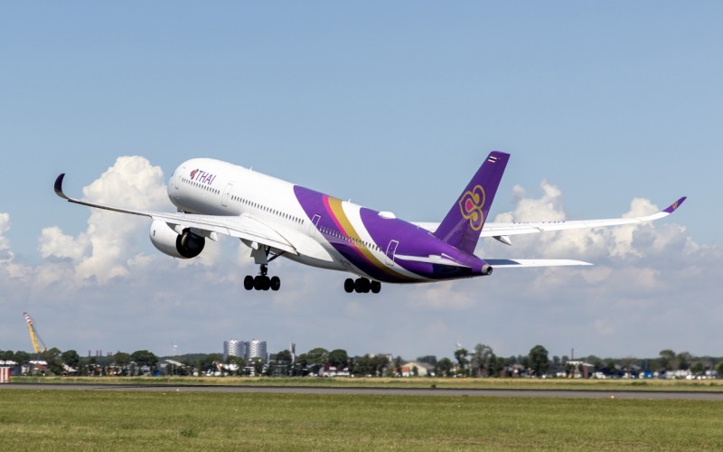 Thai Airways A350 Schiphol