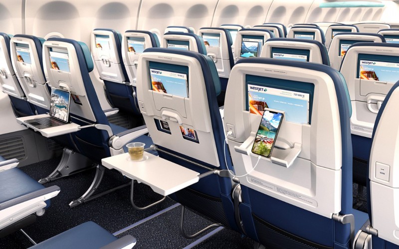 Foto (c) WestJet WestJet 737 MAX cabine