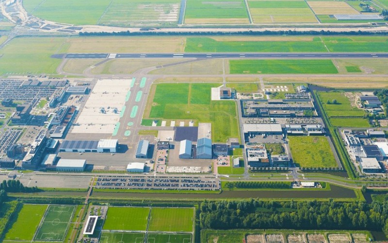 Rotterdam Airport Luchtfoto