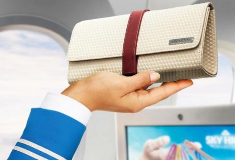 comfort bag, klm, business class