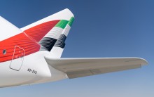 Emirates A380 staart