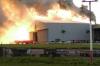 dublin, luchthaven, brand, hangar