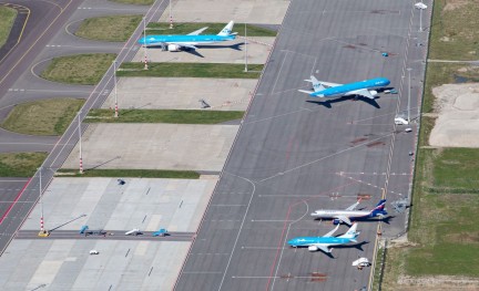 A320 Aeroflot op Schiphol