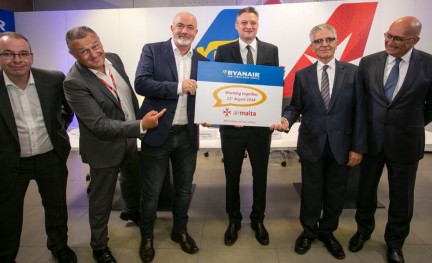 Samenwerking Air Malta Ryanair