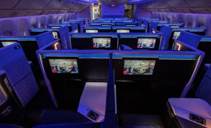 Nieuwe Delta Boeing 777 Cabine