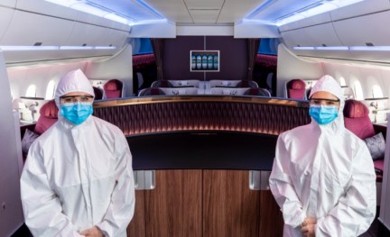 Qatar Airways crew