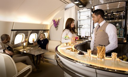 Emirates A380 lounge