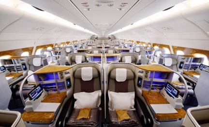 Emirates Airbus A380 Business Class