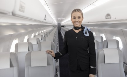 Finnair Embraer 190 cabine