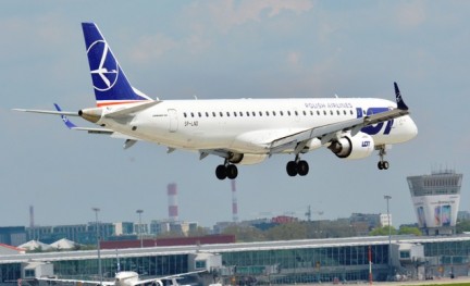 LOT, E-195, embraer