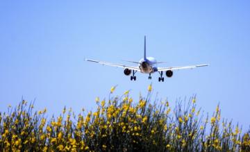 vliegtuig, landing