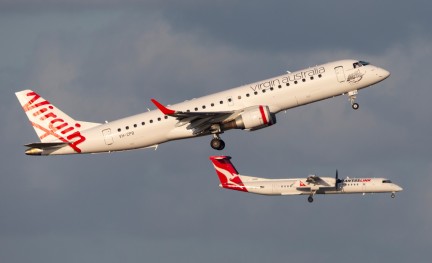 Ryan Fletcher / Shutterstock Qantas Virgin Australia