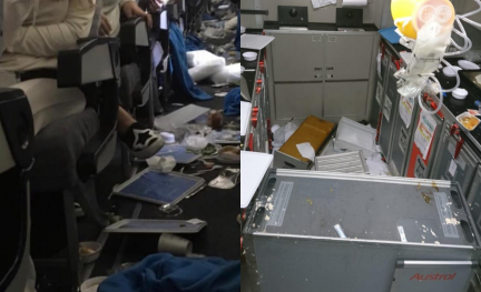 Schade door turbulentie