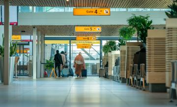 Nieuwe vertrekhal Rotterdam Airport