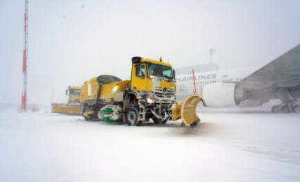 Sneeuw Istanbul Airport