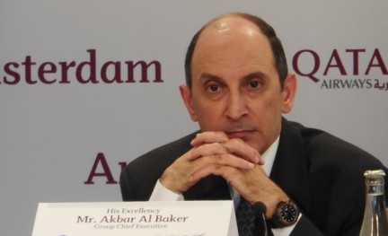 al baker, qatar airways, amsterdam