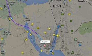 screenshot, flightradar24, sinaï