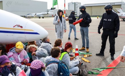Klimaatprotest Schiphol