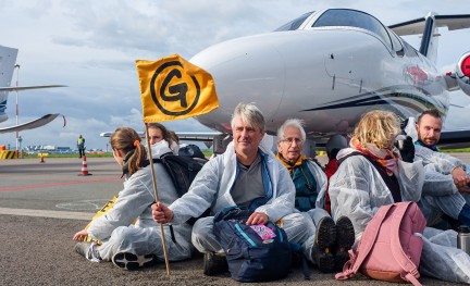 Klimaatprotest Schiphol