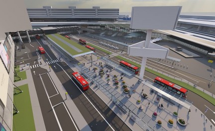 Schiphol nieuw busstation