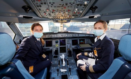 Piloten Lufthansa Mondkapje