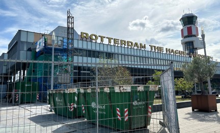 Rotterdam Airport verbouwing terminal