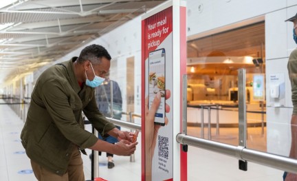 Schiphol eten bestellen via app