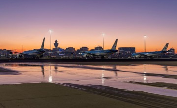 Schiphol Nacht Avond KLM