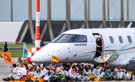 Klimaatprotest Schiphol