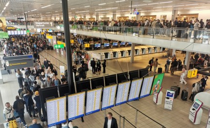 Drukte Schiphol